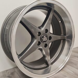 Tomason RL1 8,5x18" 5x108 ET6 Ø65.1 Gunmetal lip polished Takaveto volvo (70mm huullos)