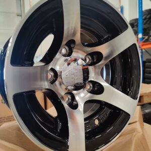 6x10 Aluvanne H2 5x112 ET -4  CB67 Black polished ALLOY